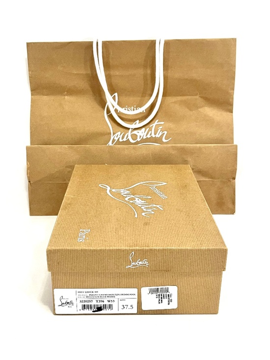 Christian Louboutin Hot Chick 100 Pumps EU 37.5 | Pearlescent Patent 100mm - Picture 13 of 13